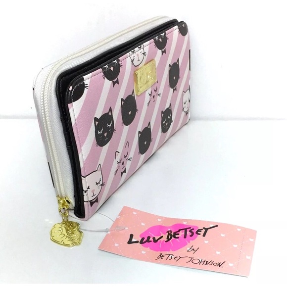 Luv Betsey Johnson Wallet Kitty Cat Change Purse - Picture 5 of 8